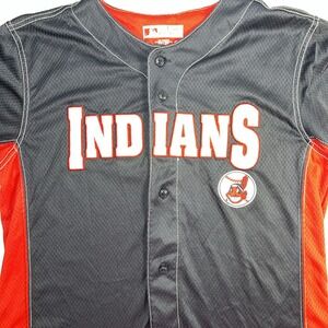 True Fans- Cleveland Indians- Youth Jersey-‎ Size Large 10-12 No Name On Back